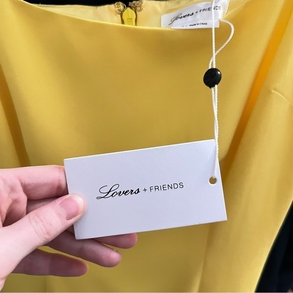 NWT Lovers + Friends Teddy Mini Dress in Lemon - Picture 7 of 10